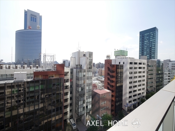 アジールコート新宿のバルコニーからの眺望