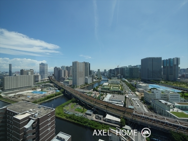東京ベイシティタワーのバルコニーからの眺望