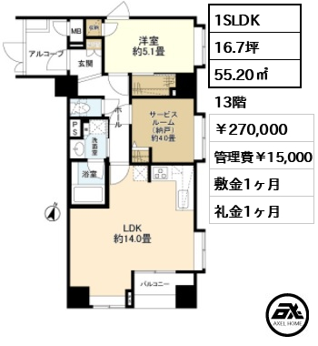 グランドガーラ神田 27万円