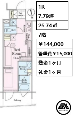 ロイジェントパークス四ツ谷 144,000円