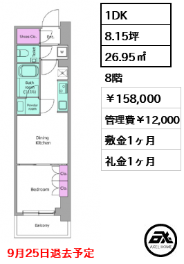 FORESTA湊町（旧アーバネックス銀座東Ⅱ） 158,000円