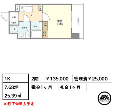 グランテール代々木 135,000円