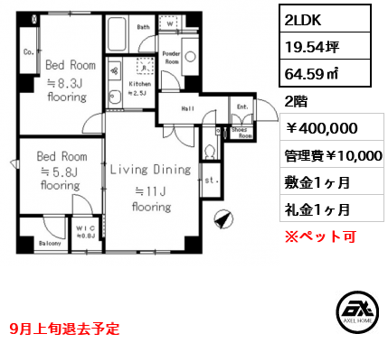 表参道レジデンス 40万円