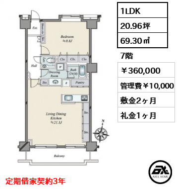 パルティール赤坂 36万円