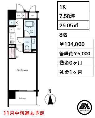 アクロス新宿 134,000円