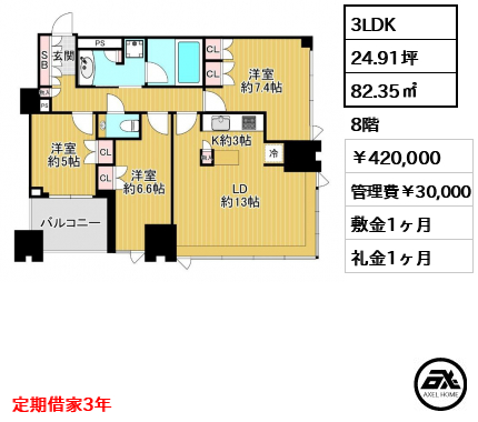 シティタワーズ豊洲ザ・シンボル　 42万円
