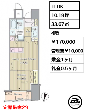 リンデンコート市ヶ谷 17万円