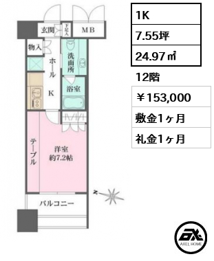 レグノ・フォルテ二番町 153,000円