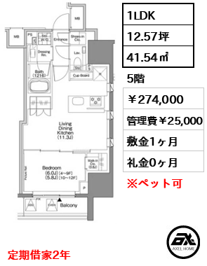 ザ・パークハビオSOHO新宿御苑 27.4万円
