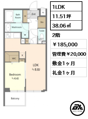 ルート四谷三丁目 18.5万円