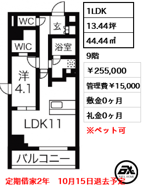 ルネサンスコート築地 255,000円