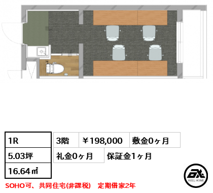 アンドプレイス代々木（＆PLACE代々木）（事務所） 19.8万円