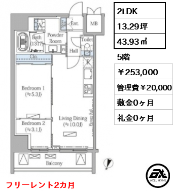 MODIER BUNKYO MEJIRODAI（モディア文京目白台） 253,000円