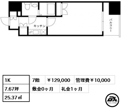 ヴィーダスカイコート品川（VIDA SKY COURT） 12.9万円
