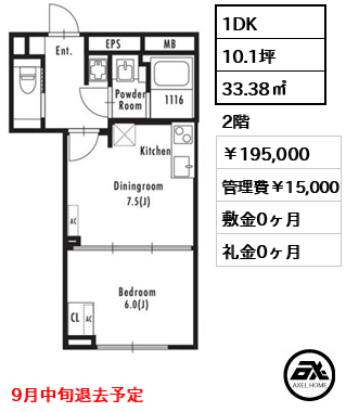GRANPASEO市谷仲之町（グランパセオ市谷仲之町） 19.5万円
