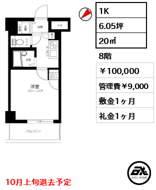スカイコート代々木 10万円