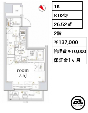 ログ新川 （LOG新川） 137,000円