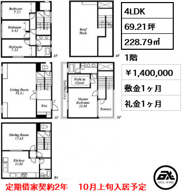 テラス乃木坂 1,400,000円