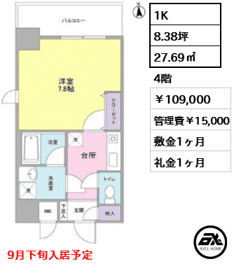 セレーノ品川 10.9万円