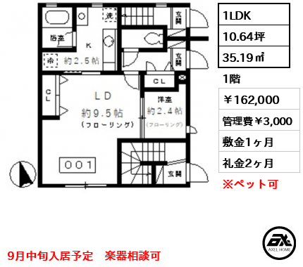 メゾントレフル 16.2万円