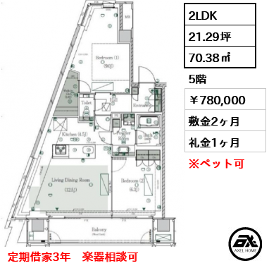 ウィズ原宿レジデンス 78万円
