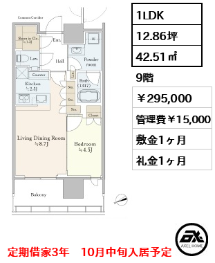 リビオタワー品川 (新築建設中) 29.5万円