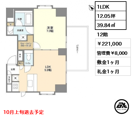 リバーレ月島 22.1万円