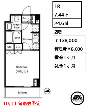 パークキューブ四谷三丁目　 138,000円