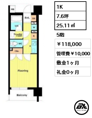 セレビア新宿御苑前 118,000円