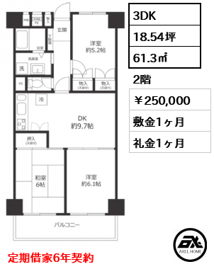 ユーカリハイツ小石川 250,000円