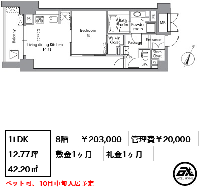 レジディア水道橋 20.3万円