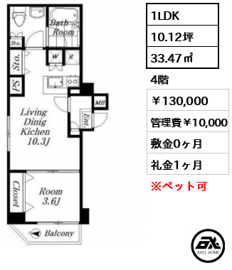 プレール・ドゥーク豊洲スクエア 130,000円