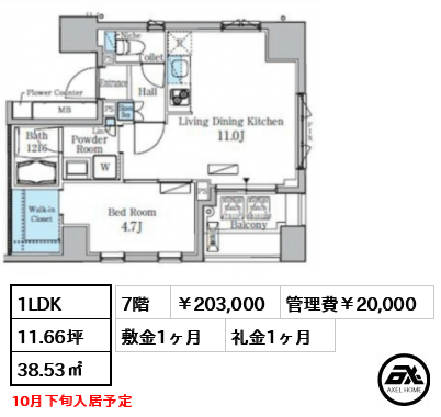 レジディア九段下Ⅱ 20.3万円