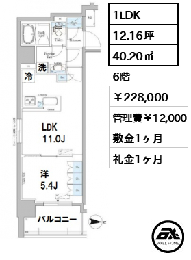 FORESTA湊町（旧アーバネックス銀座東Ⅱ） 228,000円