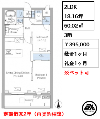 MOCXION PREMIUM四谷大京町（モクシオンプレミアム四谷大京町） 395,000円