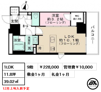 パークリュクス神田多町 228,000円