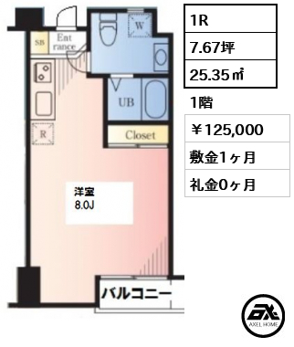 ブレグレイス参宮橋 12.5万円