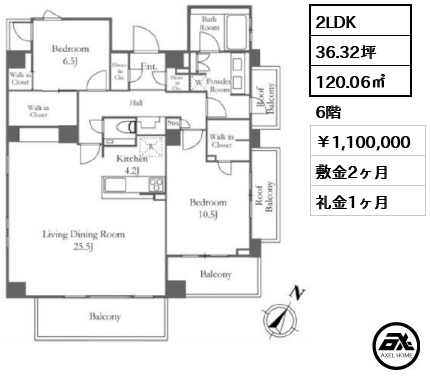 ザ・グランツ代々木参宮橋 1,100,000円