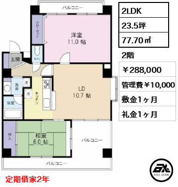 フラッツイトウ 28.8万円