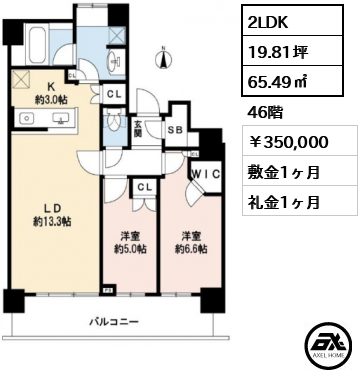 勝どきビュータワー 35万円