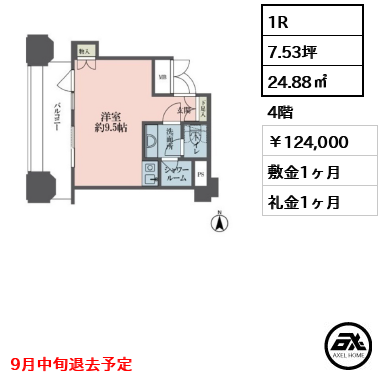 ルネ新宿御苑タワー 124,000円