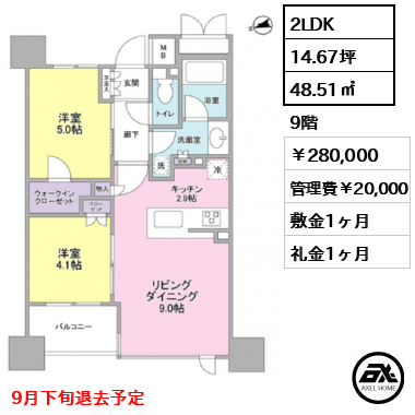 リビオ東京日本橋 280,000円