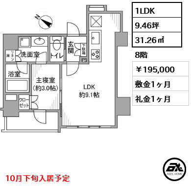 CONOE一番町 (コノエ一番町) 195,000円
