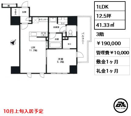 パークリュクス月島ステーションプレミア 19万円