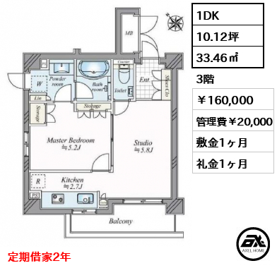 Kist原宿 （キスト原宿）　 160,000円