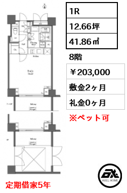 グラディート汐留ロッソ （Gradito shiodome) 203,000円