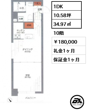 ビューシティ新宿御苑 180,000円