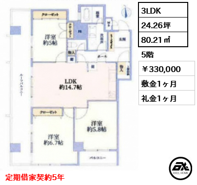 ハイシティ文京 33万円