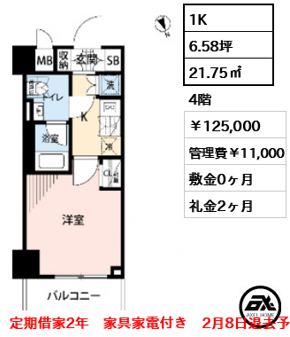 プレールドゥーク銀座EASTⅡ 12.5万円