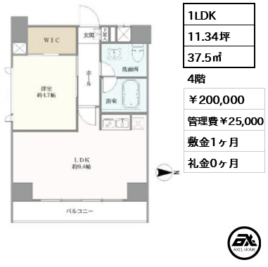 YOTSUYA DUPLEX D-R (四谷デュープレックス ディーアール) 200,000円